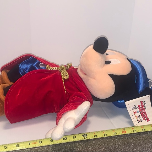 Disney’s Mickey Mouse Sorcerer Apprentice Plush 24" Tall Wizard Fantasia W/Tags - Picture 3 of 8